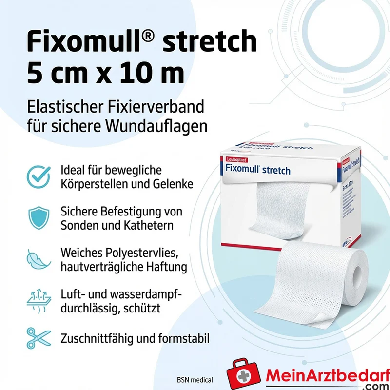 Fixomull stretch Fixierverband 5 cm x 10 m Rolle 1 St.