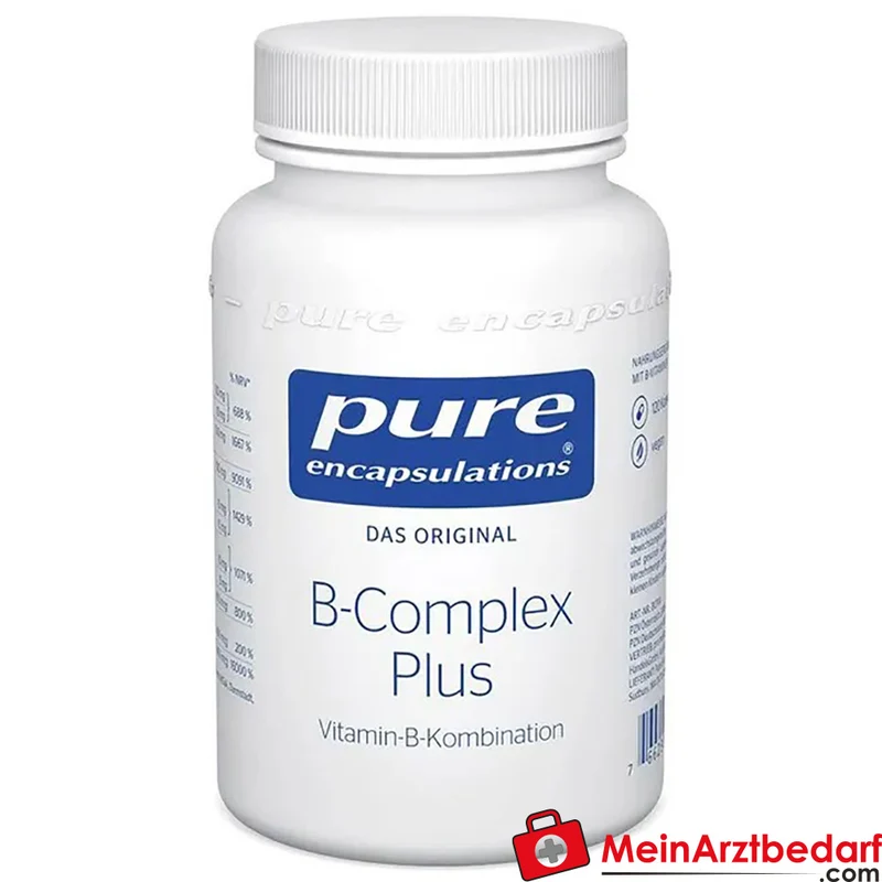 Pure Encapsulations B-Complex Plus Kapseln 120 St. – Hochdosierte B‑Vitamine mit Methylcobalamin & Metafolin®