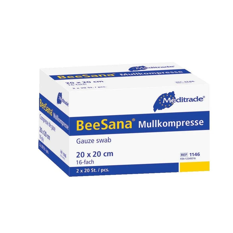 BeeSana® Mullkompresse, ohne RöKo, steril