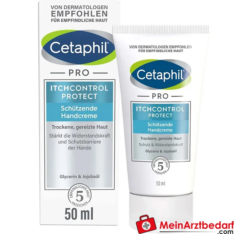 CETAPHIL PRO ItchControl Protect Schützende Handcreme 50 ml für sehr trockene, gereizte Hände