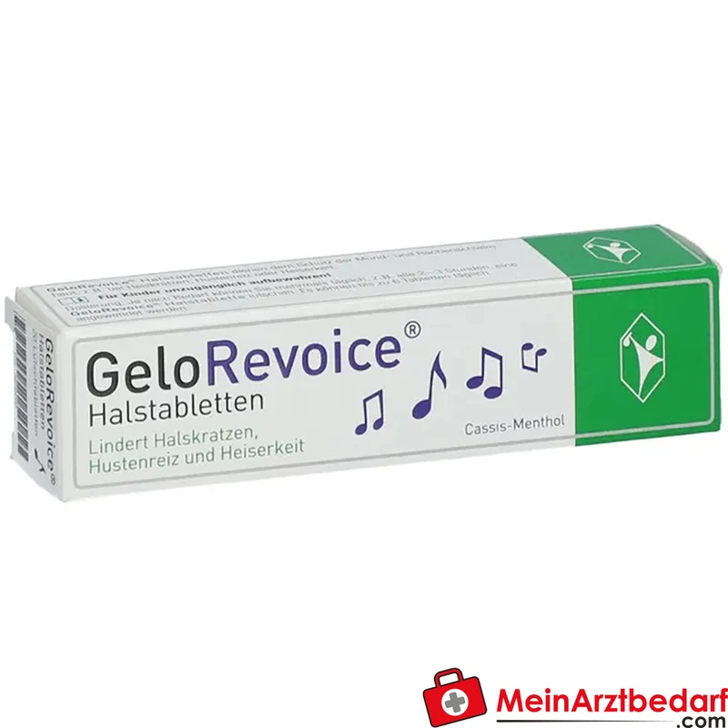 GeloRevoice Halstabletten Hyaluronsäure, Xanthan & Carbomer 20 Stück
