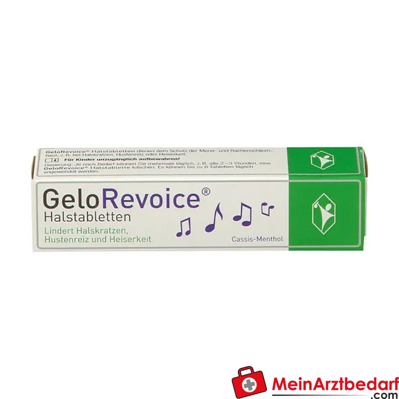 GeloRevoice Halstabletten Hyaluronsäure, Xanthan & Carbomer 20 Stück
