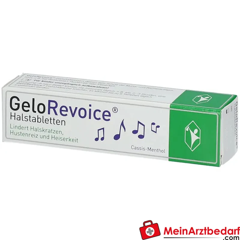 GeloRevoice Halstabletten Hyaluronsäure, Xanthan & Carbomer 20 Stück