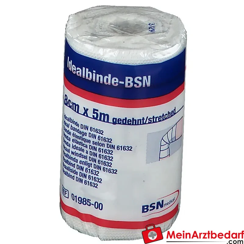 bmp Idealbinde 8 cm x 5 m Baumwolle sterilisierbar Verbandbinde 1 Stück