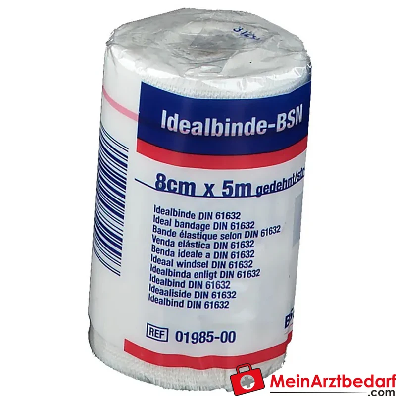 bmp Idealbinde 8 cm x 5 m Baumwolle sterilisierbar Verbandbinde 1 Stück