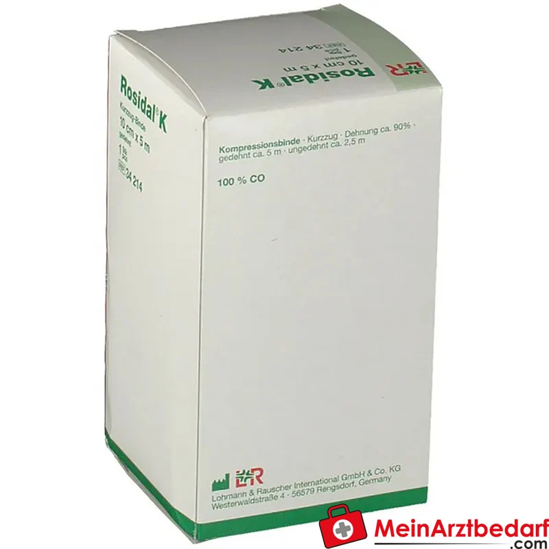 Rosidal K Kompressionsbandage 10 cm x 5 m Baumwolle