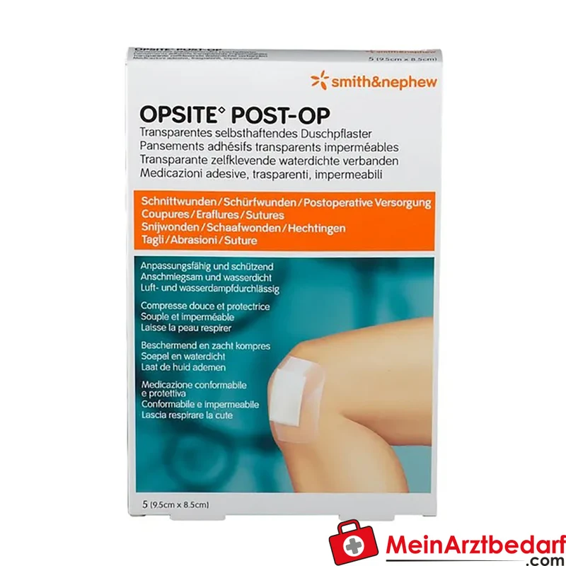 OPSITE Post-Op steril Wundverband 9,5 x 8,5 cm 5 Stück