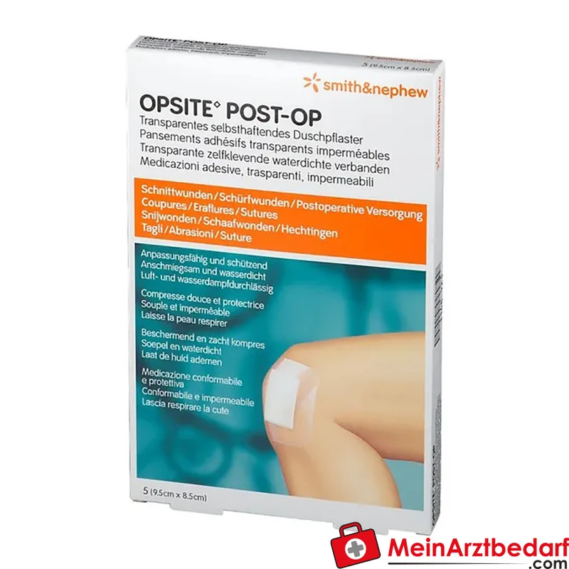 OPSITE Post-Op steril Wundverband 9,5 x 8,5 cm 5 Stück