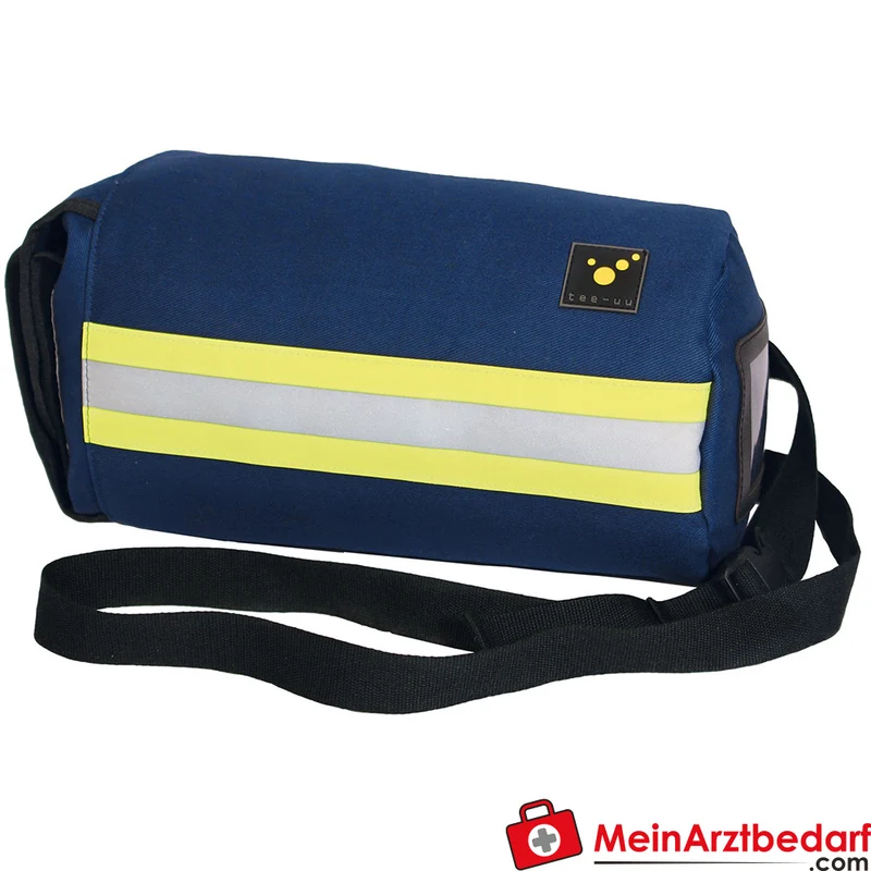 TEE-UU RESPI LIGHT Atemschutzmasken-Tasche gepolstert blau kompakt verstellbarer Dual-Trageriemen