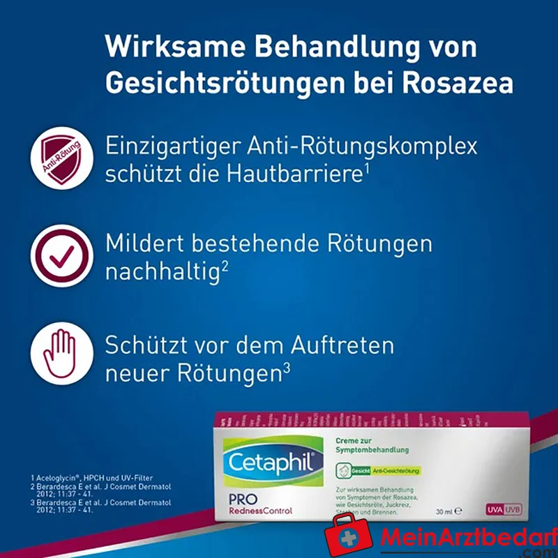 CETAPHIL PRO RednessControl Creme Medizinprodukt gegen Gesichtsrötungen (Rosazea) 30 ml
