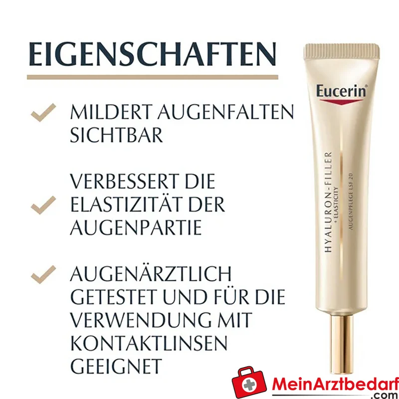 Eucerin HYALURON-FILLER + ELASTICITY Augencreme LSF 20 15 ml