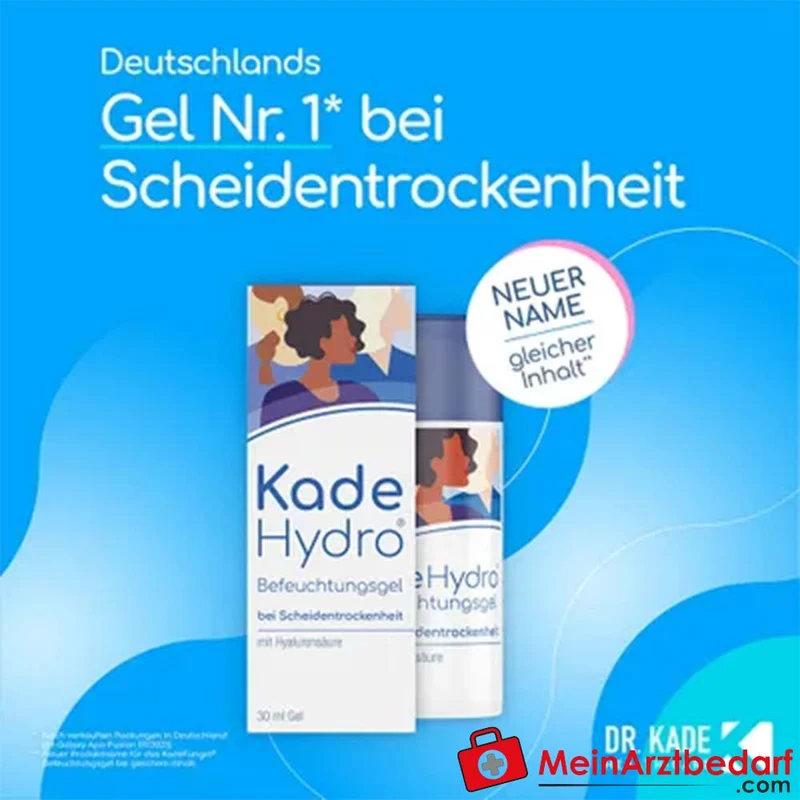 KadeHydro Befeuchtungsgel Hyaluronsäure Intimpflege Gel zur äußeren Anwendung 30 ml