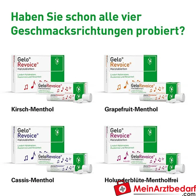 GeloRevoice Halstabletten mit Hyaluronsäure (Xanthan, Carbomer) mentholfrei 20 St.