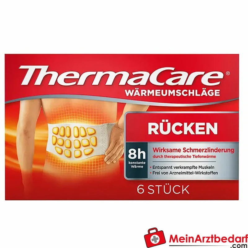 ThermaCare Wärmeumschläge Rücken XXL 1,20 m 8 Stunden 6 Stück