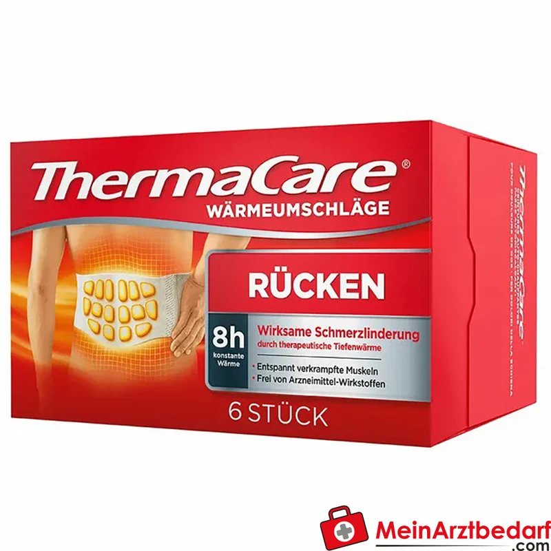 ThermaCare Wärmeumschläge Rücken XXL 1,20 m 8 Stunden 6 Stück