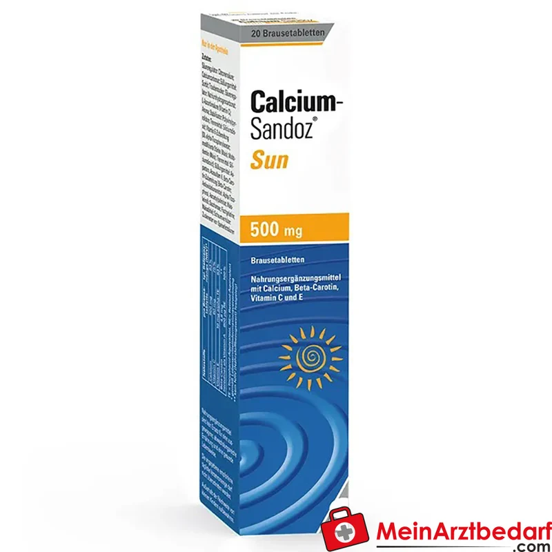Sandoz Calcium-Sandoz Sun Calcium, Vit C/E & Beta-Carotin Brausetabletten 20 Stück