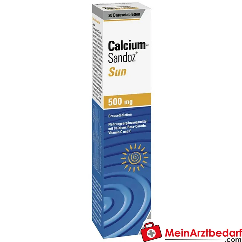 Sandoz Calcium-Sandoz Sun Calcium, Vit C/E & Beta-Carotin Brausetabletten 20 Stück