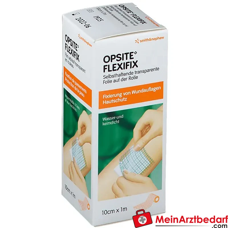 OPSITE Flexifix unsteril Polyurethan-Fixierfolie 10 cm x 1 m Rolle