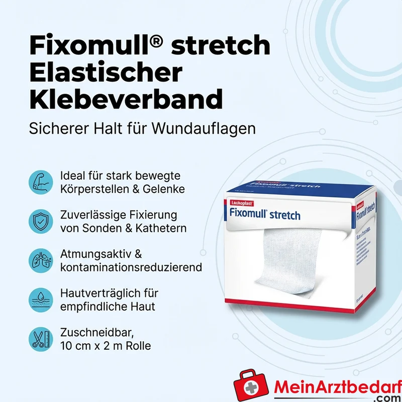 Fixomull Stretch elastischer Klebeverband 10 cm x 2 m