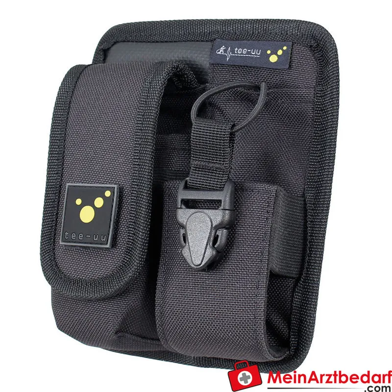 TEE-UU RADIO PLUS Funkgeräte-Holster schwarz gepolstert 1200D Polyester 14x17x5,5 cm