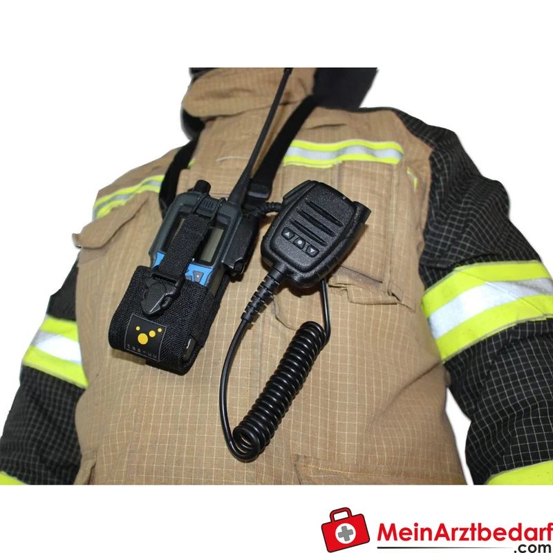 TEE-UU Digitalfunkgeräte-Holster 1200D Polyester schwarz Trageriemen 95-180 cm 6,5x14,5x6 cm