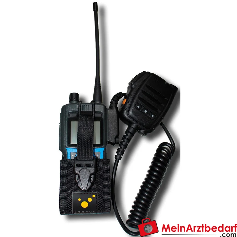 TEE-UU Digitalfunkgeräte-Holster 1200D Polyester schwarz Trageriemen 95-180 cm 6,5x14,5x6 cm