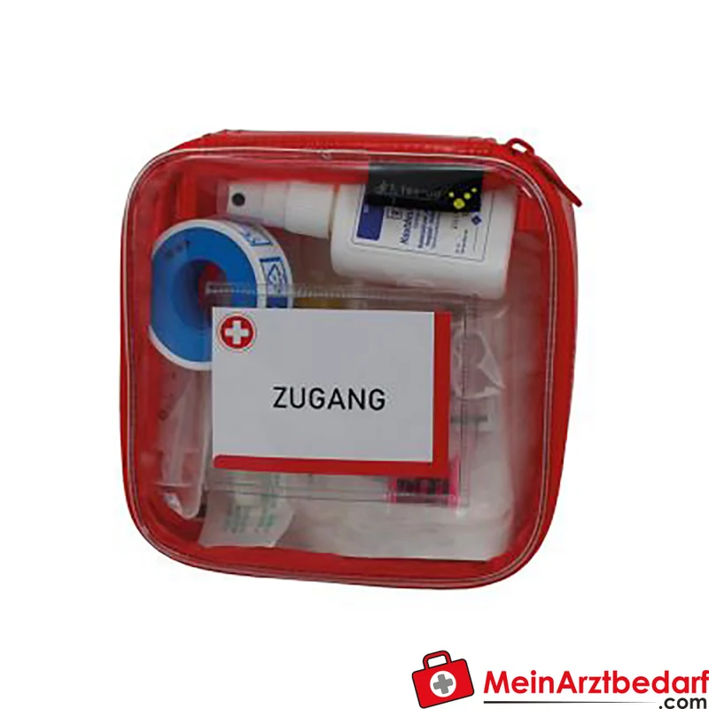 TEE-UU PRAXIS Modultasche M aus Plane, rot, 15 x 5 x 15 cm, 1,1 l