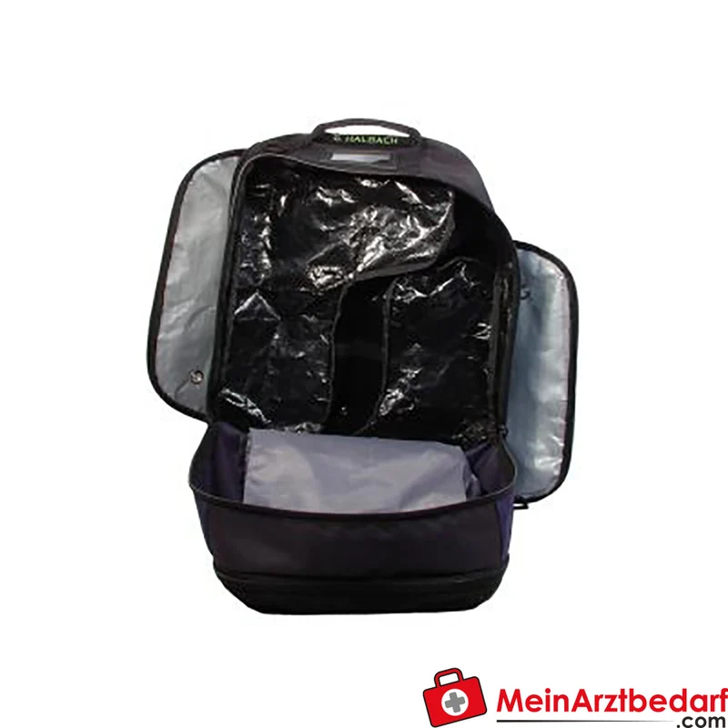 TEE-UU SHIFTBAG Rucksack 50 L schwarz/rot mit Stiefelfächern, 2 Bekleidungsfächern, Reflexstreifen