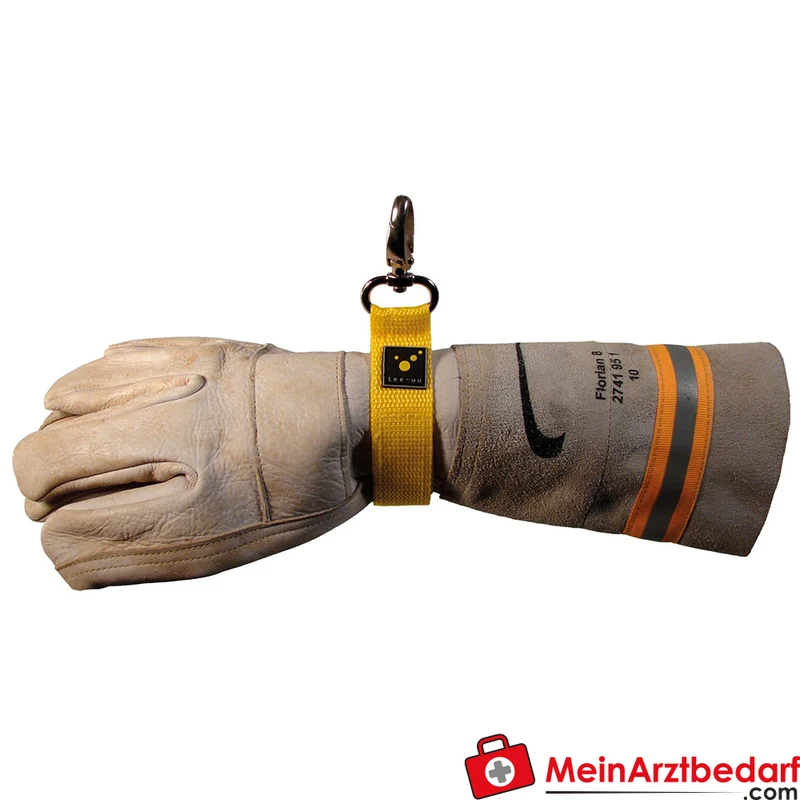 TEE-UU EASY Handschuhhalter Nylon verstellbar mit Metallkarabiner rot