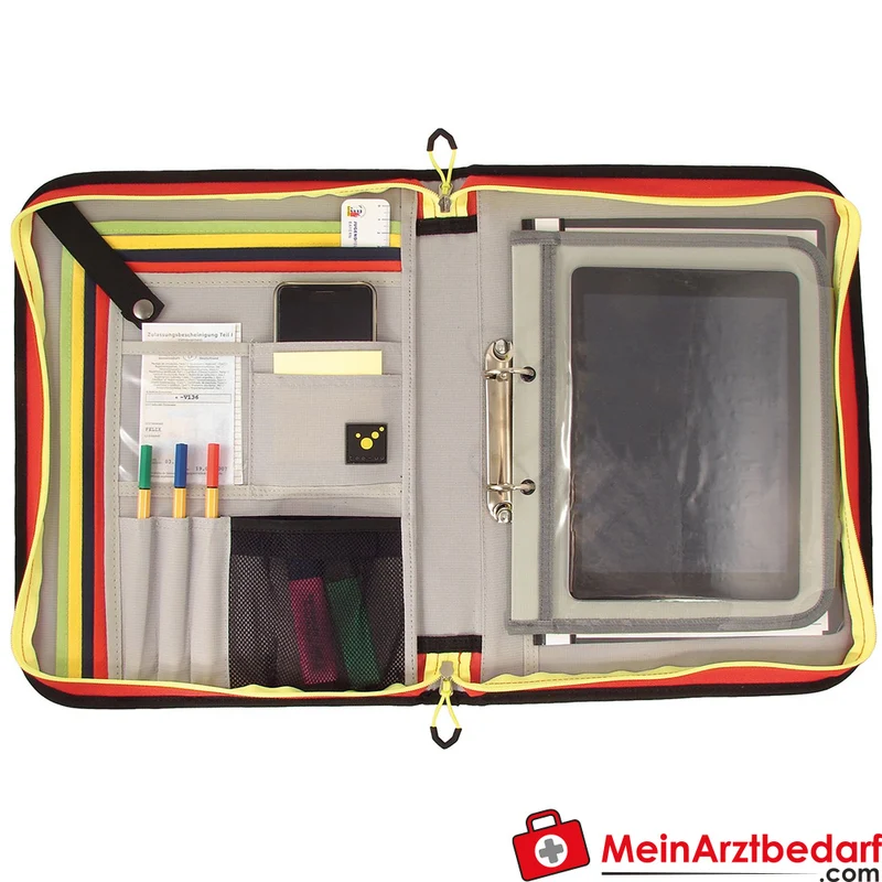 TEE-UU TABLET-FLAP Einhefter für BIG Einsatz-Organizer, Tablet-Hülle 28 x 19 cm, 600D Polyester, grau