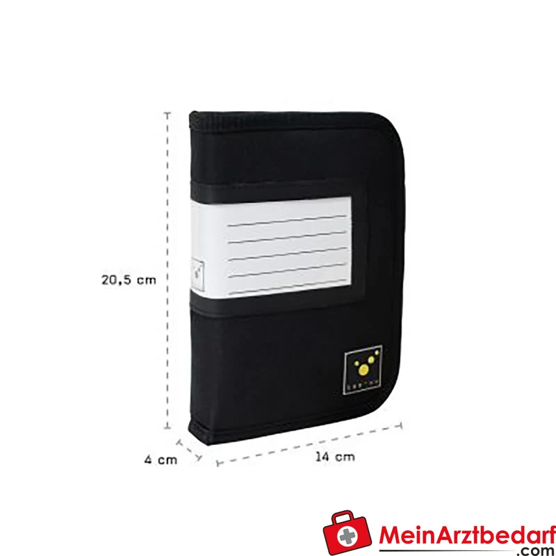 KEYFRIEND Schlüsselmappe für 10 Schlüssel, kompakt, schwarz