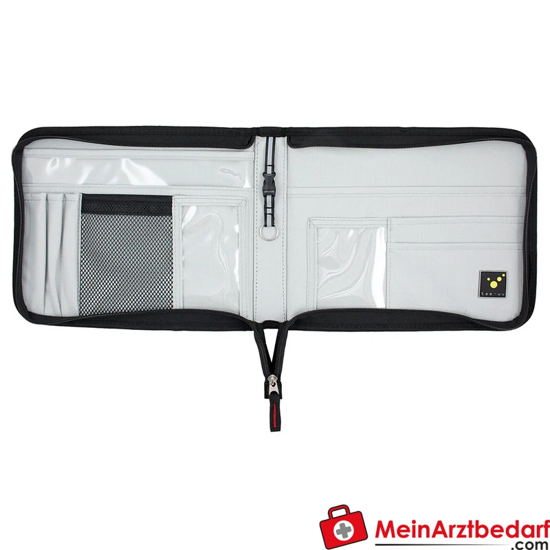 TEE-UU TOUR Fahrtenbuchmappe DIN A5 quer, Organizer 600D Polyester Schwarz