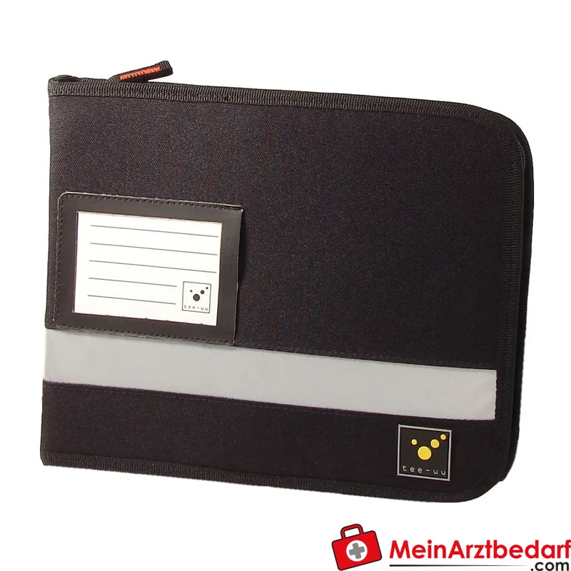 TEE-UU TOUR Fahrtenbuchmappe DIN A5 quer, Organizer 600D Polyester Schwarz