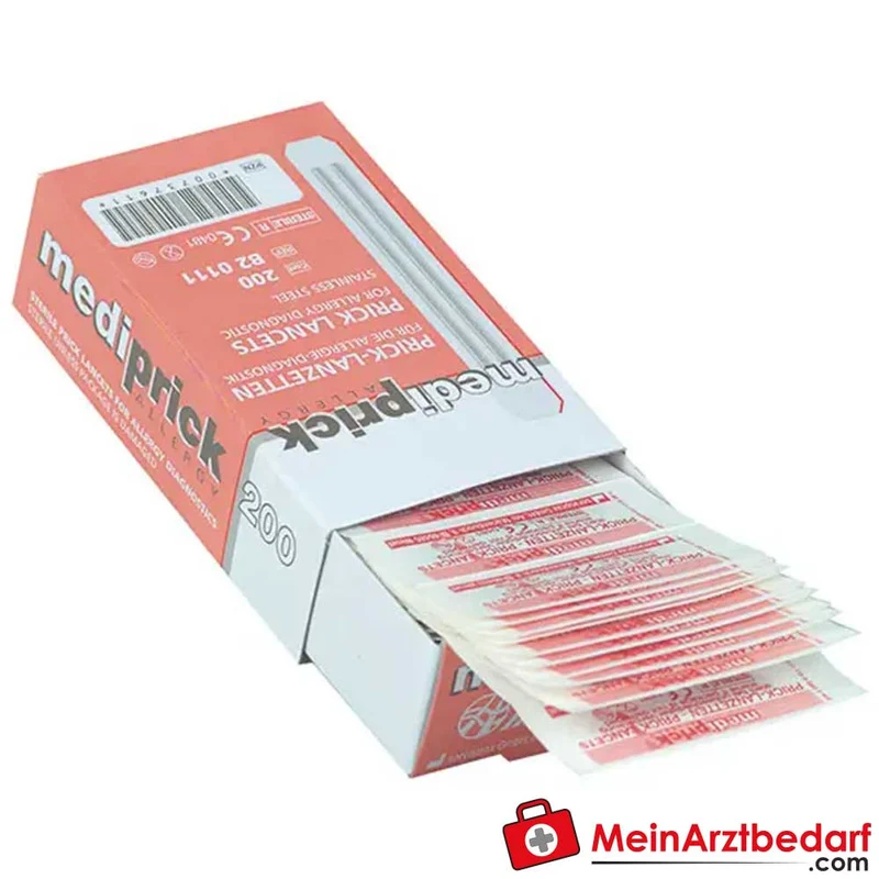 Mediprick Allergietest-Lanzetten 0,9 mm Einmal-Lanzetten steril 200 Stück