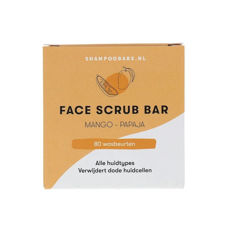 Shampoo Bars Zeep Scrub Gezicht Mango & Papaja