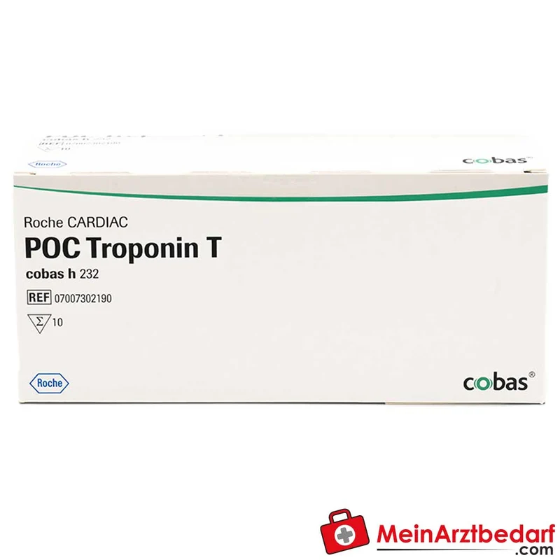 Roche CARDIAC quantitative Teststreifen für cobas h 232, kardiale Parameter (Troponin T, NT‑proBNP, CK‑MB, D‑Dimer, Myoglobin)