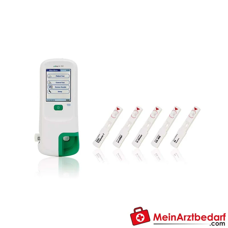 Roche cobas h 232 POC-System Messgerät für kardiovaskuläre Diagnostik – Troponin, NT-proBNP, D‑Dimer