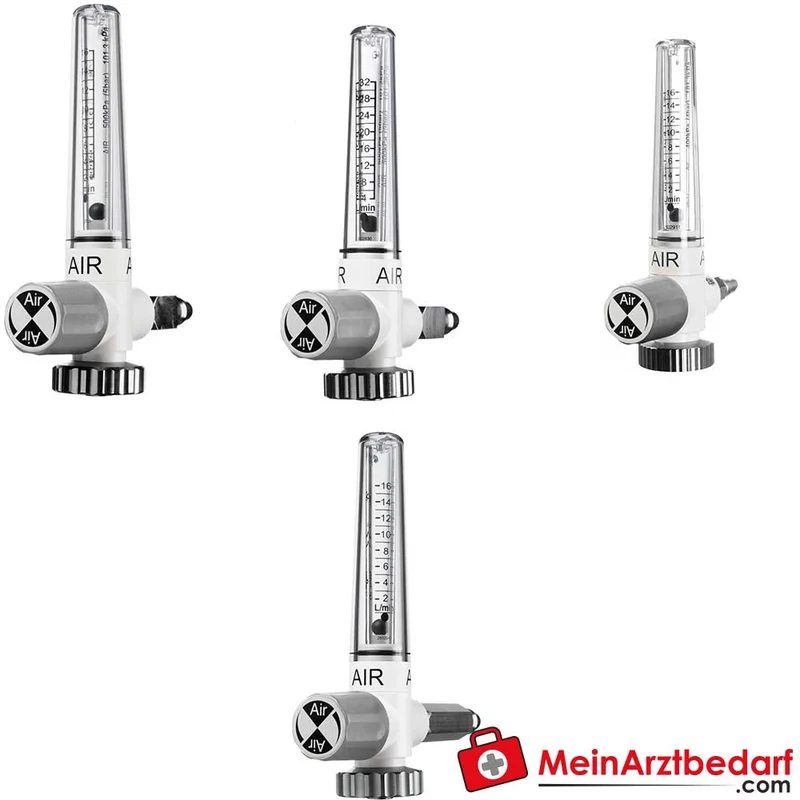 Dräger AIR Durchflussmesser für Wandanschlussdose M32 x 1,5 16/32 l/min Aluminium mit Sinterfilter