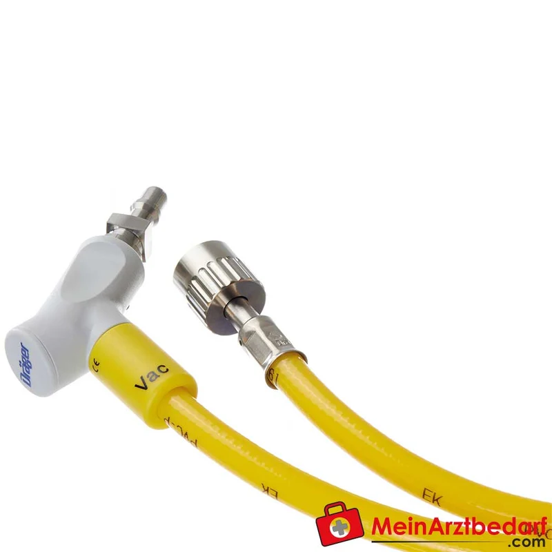 Dräger ZV-Schlauch NIST-Anschluss (EN/Neutral) für O2, AIR, VAC, N2O wiederverwendbar 0,9/1,5/3/5 m