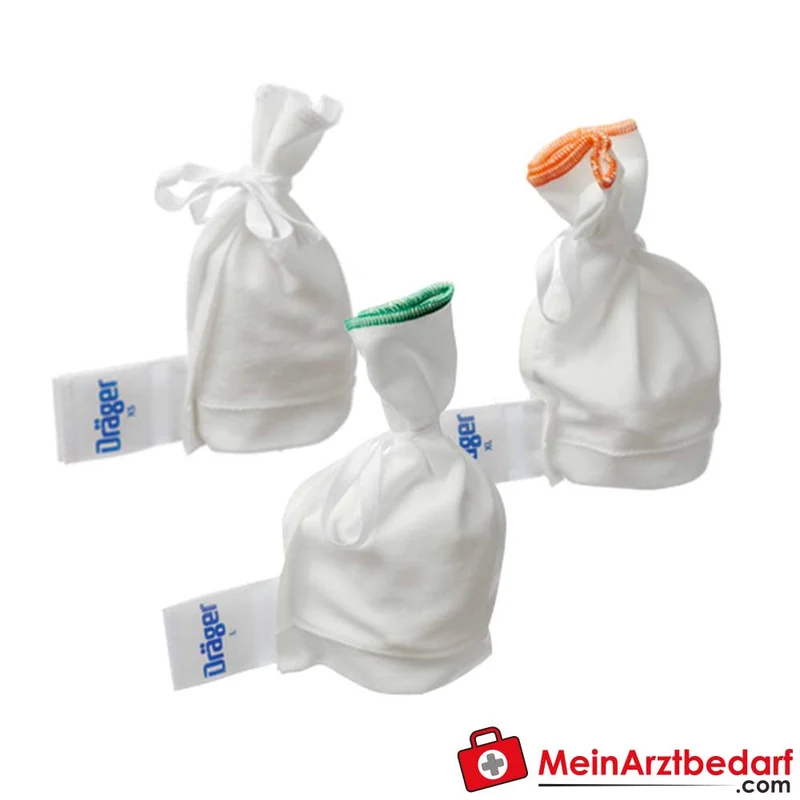 Dräger BabyFlow Einweg-Mützen versch. Größen XS–XXL+ Mikrofaser (95% Baumwolle, 5% Elasthan) 5 Stück