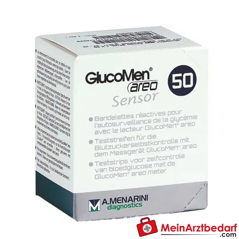 GlucoMen areo Sensor-Teststreifen 50 Stück