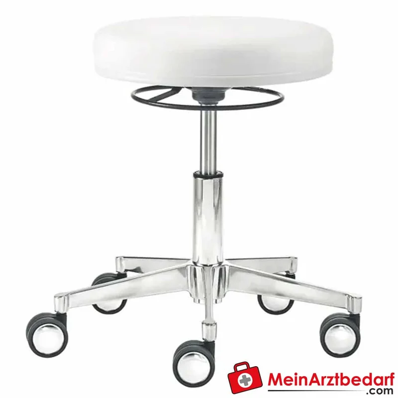 Servoprax Comfort Xpert Drehhocker Maxi-Teller Ø39 cm höhenverstellbar 41,5–52,5 cm gepolstert Kunstleder bis 120 kg