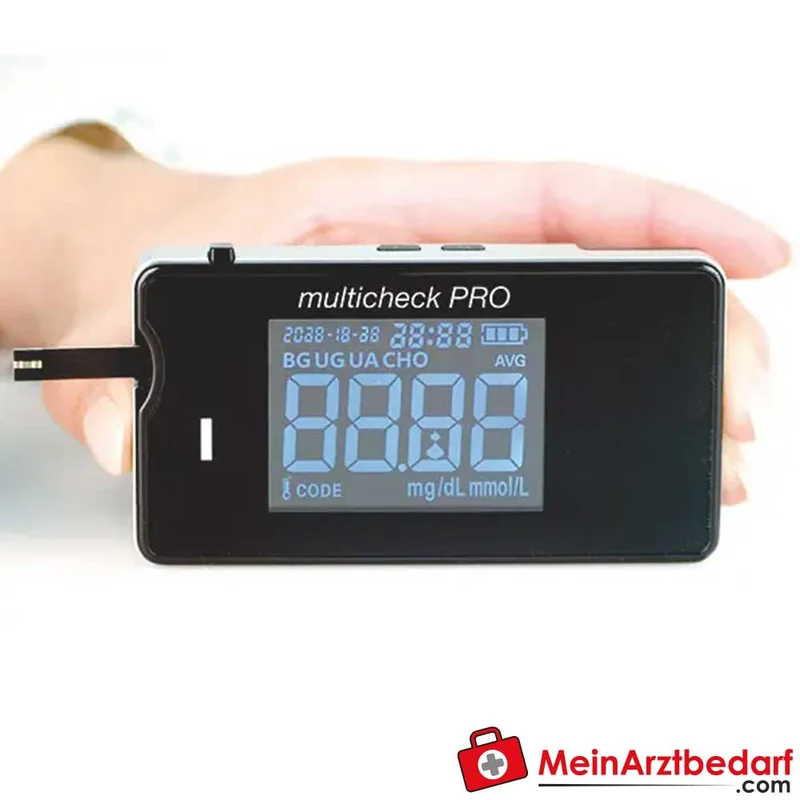 Lifetouch multicheck PRO Dreifach-Messgerät Glucose Cholesterin Harnsäure 2 µL
