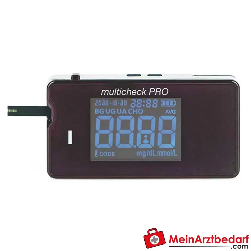 Lifetouch multicheck PRO Dreifach-Messgerät Glucose Cholesterin Harnsäure 2 µL