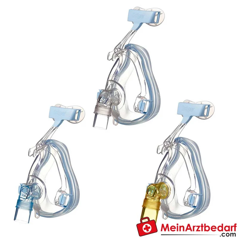 Dräger ClassicStar Plus NIV-Maske Silikonlippe 6-Punkt-Kopfband 5 Stück