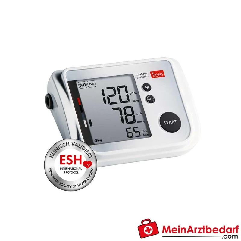 Boso medicus exclusive Oberarm-Blutdruckmessgerät, klinisch validiert, Sprachausgabe, 16–48 cm