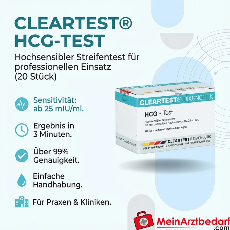 Cleartest HCG Teststreifen, 20 Stück