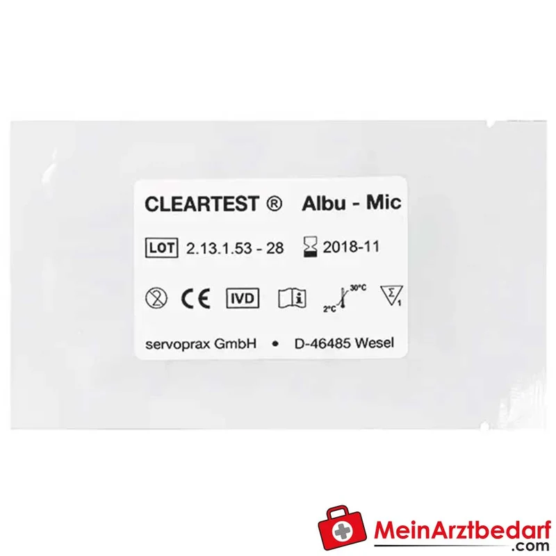 Cleartest ALBU-MIC Mikroalbumin-Teststreifen