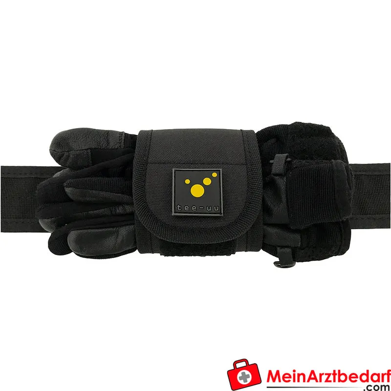 TEE-UU FIX Handschuh-Holster schwarz Hyperlon 2-Wege Gürtelschlaufe Innenfach für Einweghandschuhe