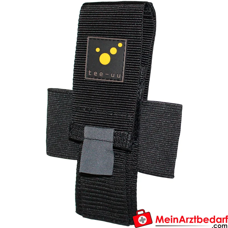 TEE-UU MINI LED Taschenlampen-Holster für TEE-LIGHT S100, Polypropylen schwarz, 5 × 15,5 × 1,5 cm